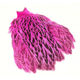 FF Freshwater hen saddle cape  Pink