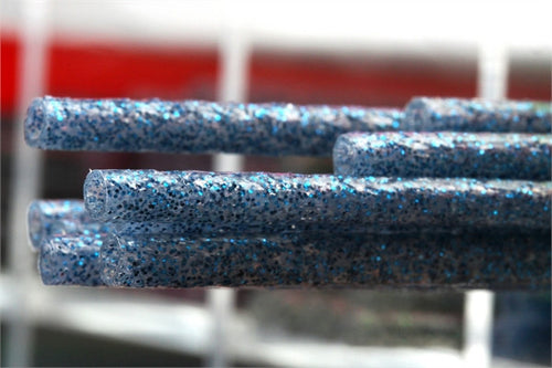 FF  soft Glitter tube Silver Glitter Blue