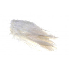 FF rooster saddle hackle white