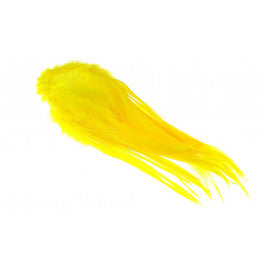 FF rooster saddle hackle  yellow